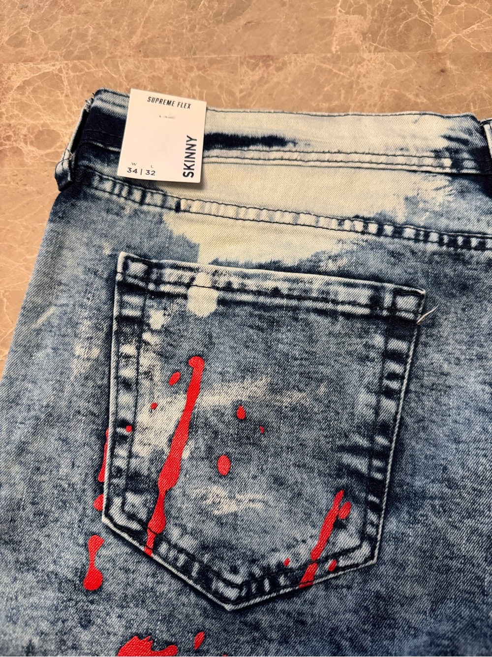 Rue21 Blue Artistic Denim with Graphic Accents - Picture 8 of 12